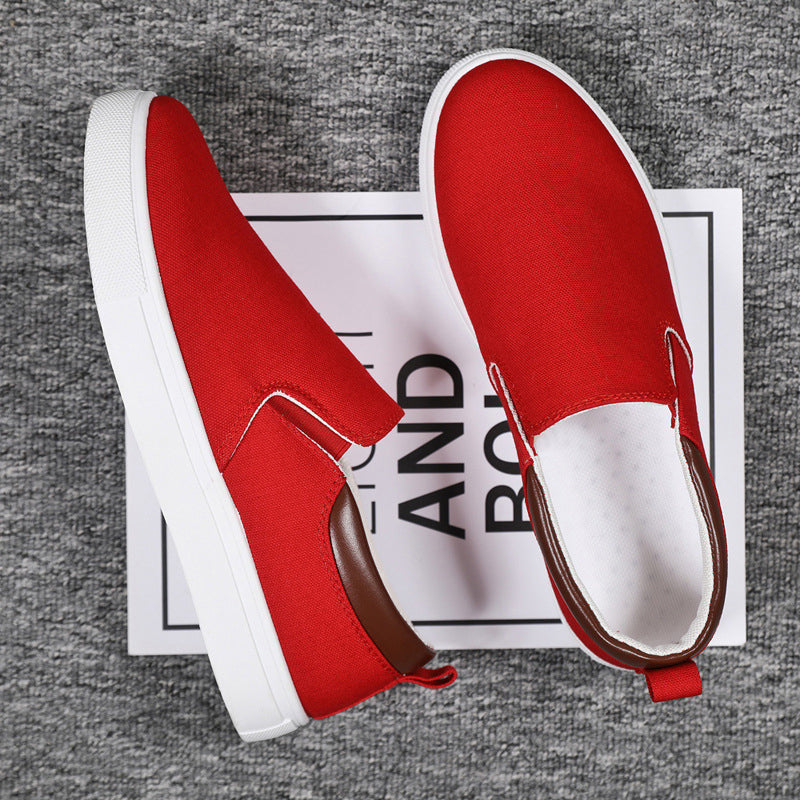 Komfortable Lennard Slip-On Herrenschuhe aus Canvas, orthopädisch geeignet & leicht.