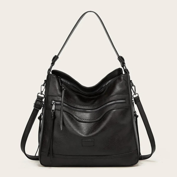 Elegante Damen Schultertasche Elodie, stilvoll & geräumig für den Alltag, auch als Crossbody tragbar.