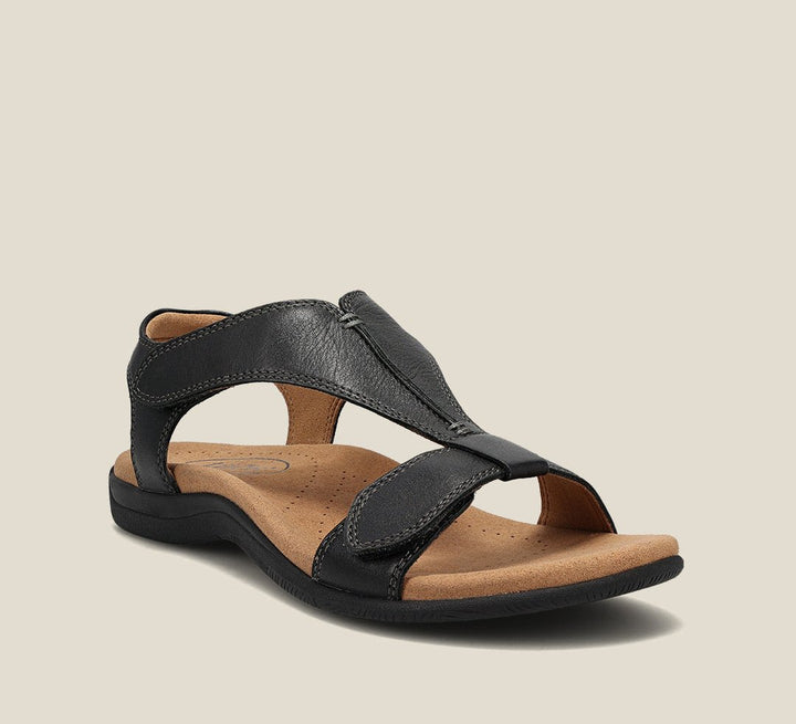 Komfortable orthopädische Damensandalen für den Sommer, ergonomisch und bequem für gesunde Füße.