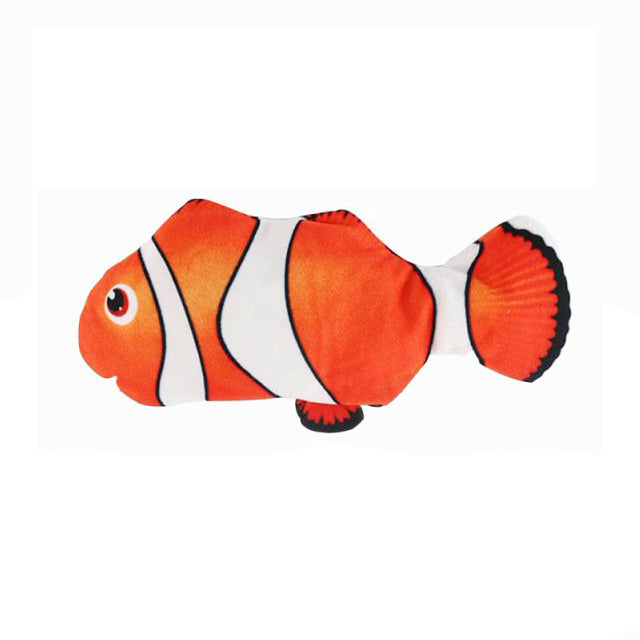 Interaktives FlippyFish Wackelfisch Hundespielzeug mit Bewegungssensor, USB aufladbar, für Welpen & Hunde.