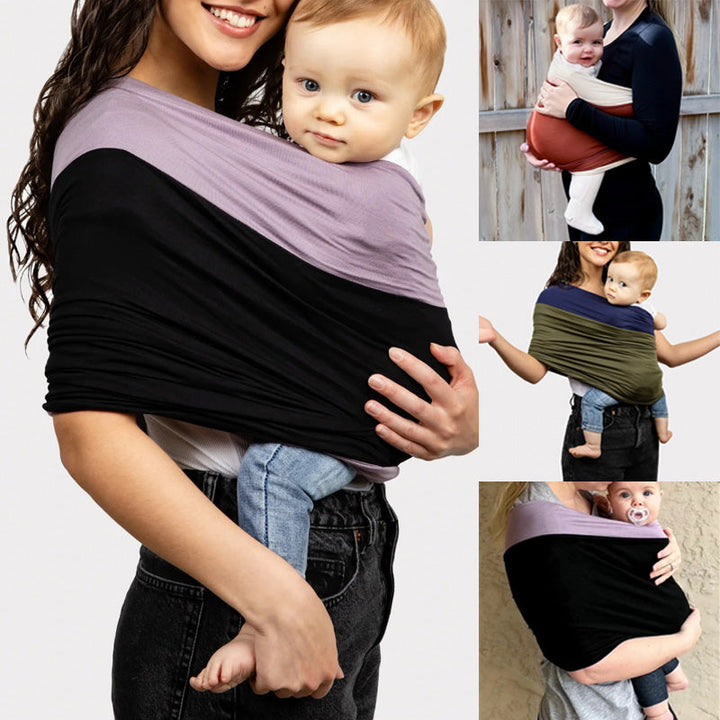 Ergonomische Babytrage SnugCarry für Neugeborene & Kleinkinder, weich & atmungsaktiv, für Elternalltag.