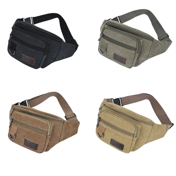 Alltagstaugliche Canvas Gürteltasche, perfekt für Handy, Schlüssel, Geldbörse & Co.
