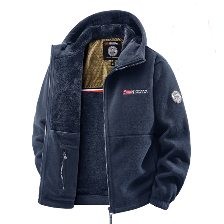 Warme, winddichte Herren Winterjacke für Outdoor und Freizeit. Robust und wetterfest.