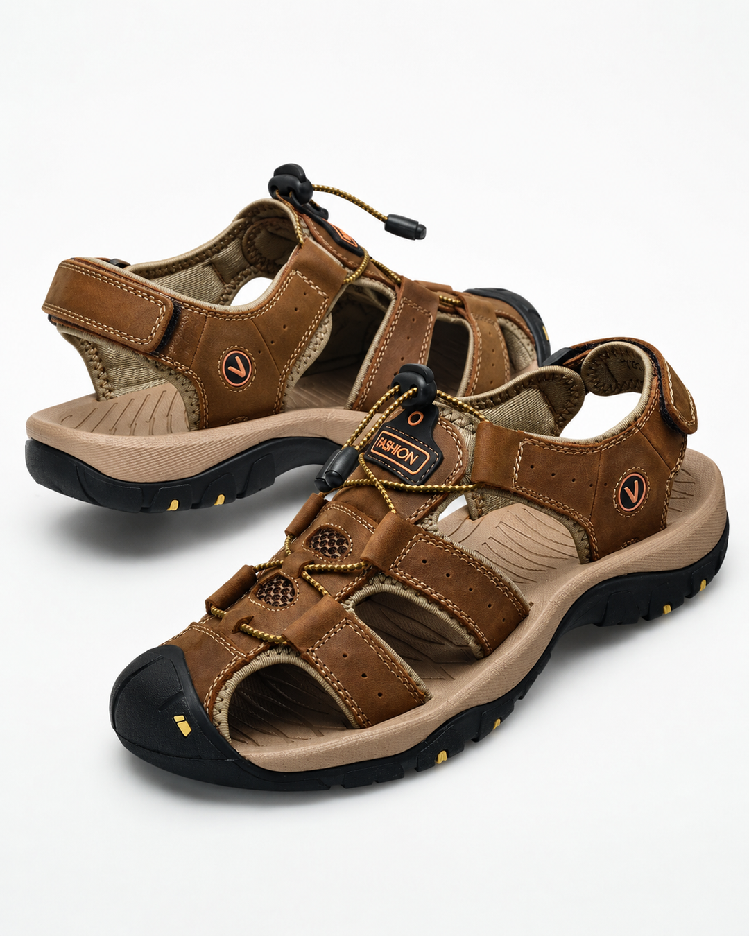 Herren Komfort Sandalen für den Sommer mit verstellbaren Riemen und rutschfester Sohle. Ideal für Freizeit & Outdoor.