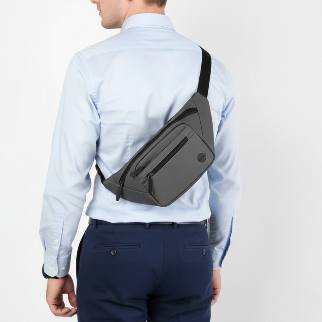 Komfortable, wasserdichte Hüfttasche, ergonomisch & sicher für alle Aktivitäten. Unisex Design.