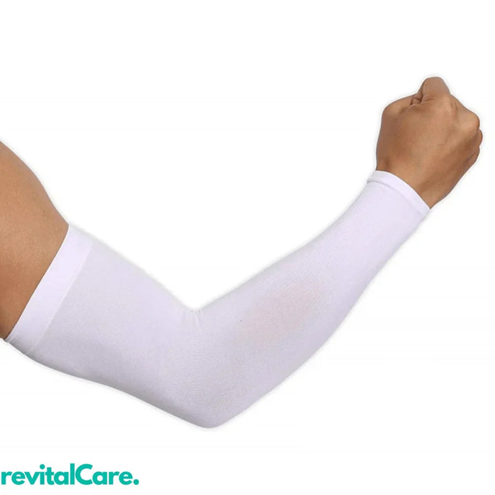 Hochwertiger Kompressions-Armsleeve unisex, für aktive Sportler & täglichen Gebrauch.