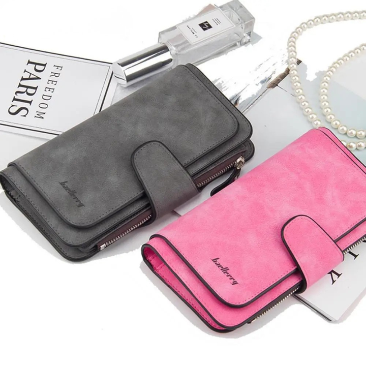 Lange Damen Geldbörse, perfekt als stilvoller Organizer in jeder Handtasche. Praktisch und elegant.