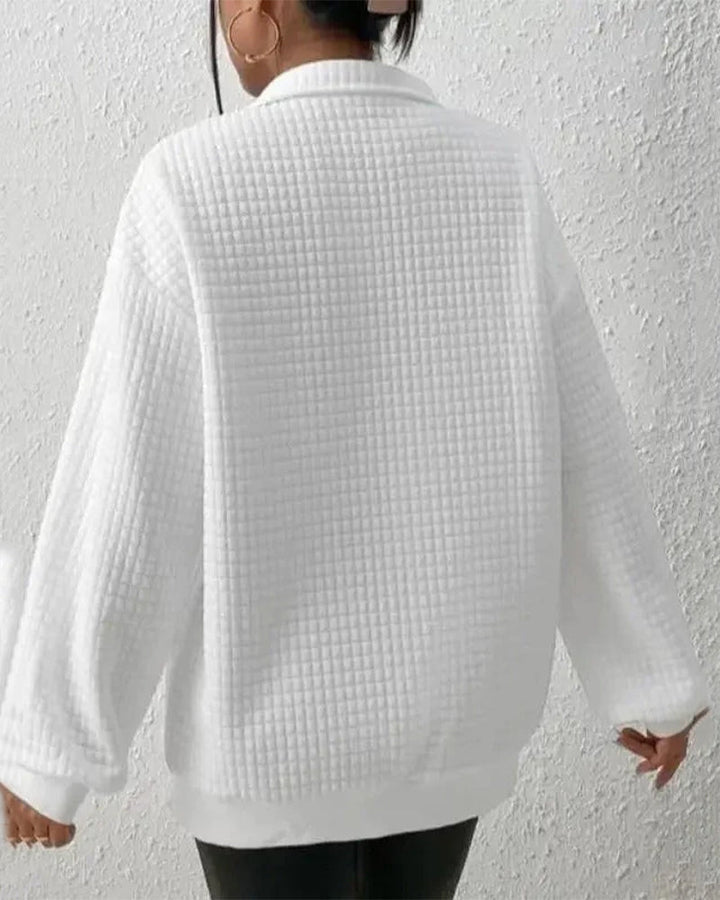 Warmer Damen Strickpullover für den Herbst, langärmlig und bequem. Vielseitiger Freizeitpullover.