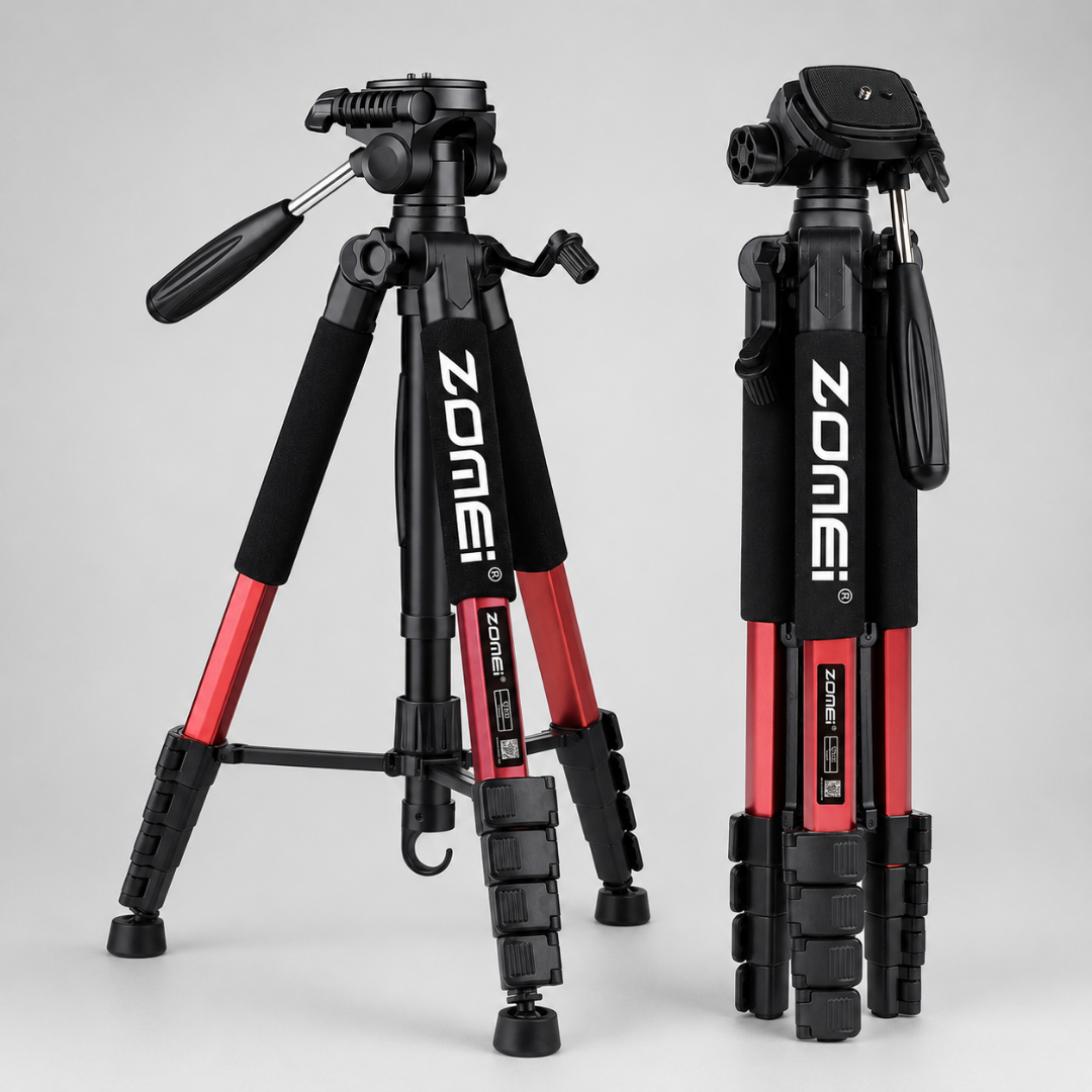 Professionelles Aluminium-Kamerastativ für stabile Foto- & Videoaufnahmen. Zuverlässiges Outdoor-Zubehör.