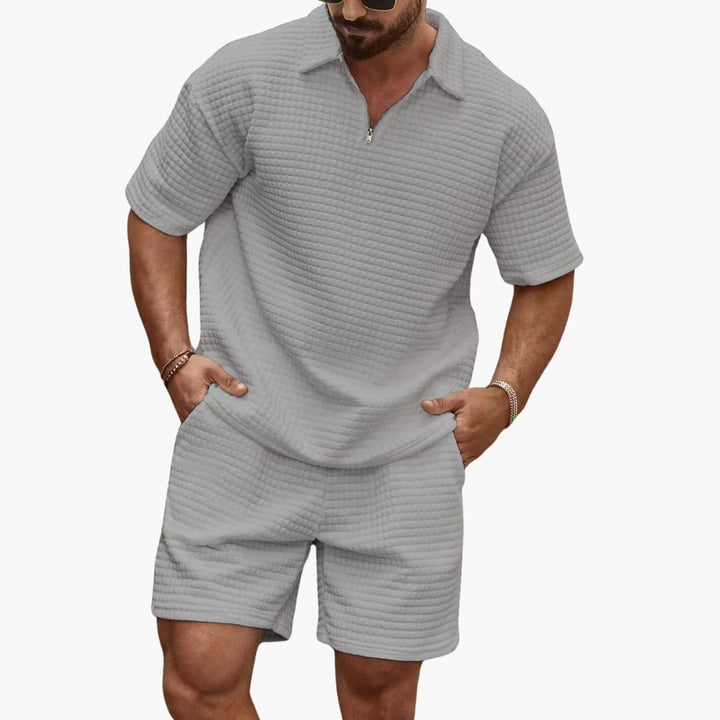 Herrenset: Bequemes Sommerset, stylischer Zweiteiler für Freizeit und Athleisure. Ultimativer Komfort.