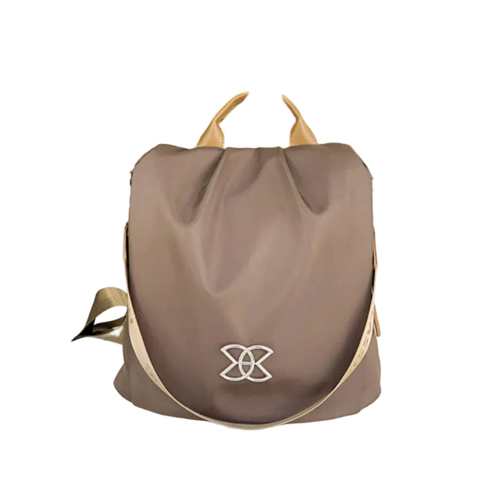 Damen RFID-Schutz Schultertasche in Beige, perfekt für sicheres Pendeln & organisierte Essentials im Alltag.