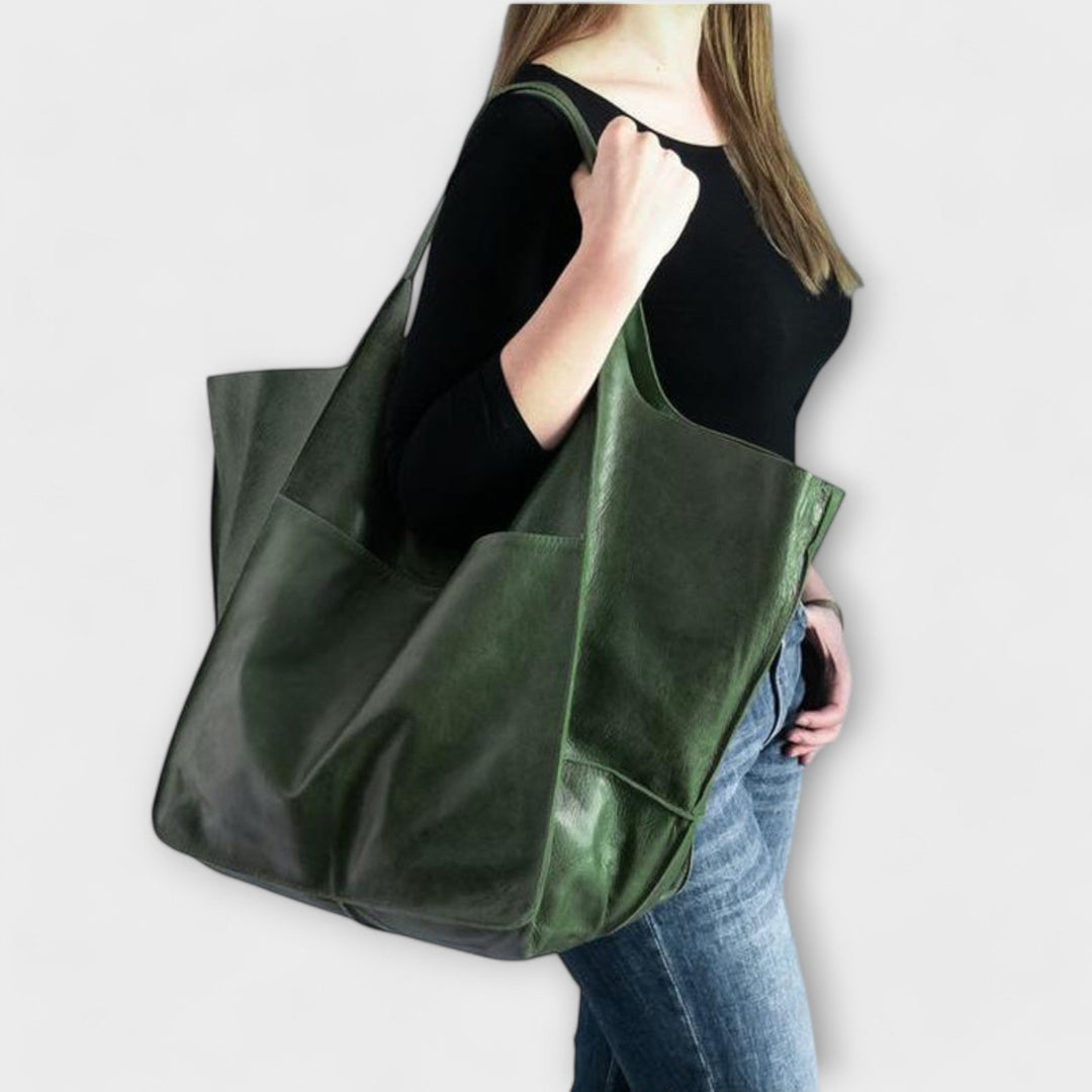 Elegante Unisex Schultertasche aus robustem PU-Leder, praktisch für Alltag & Freizeit.