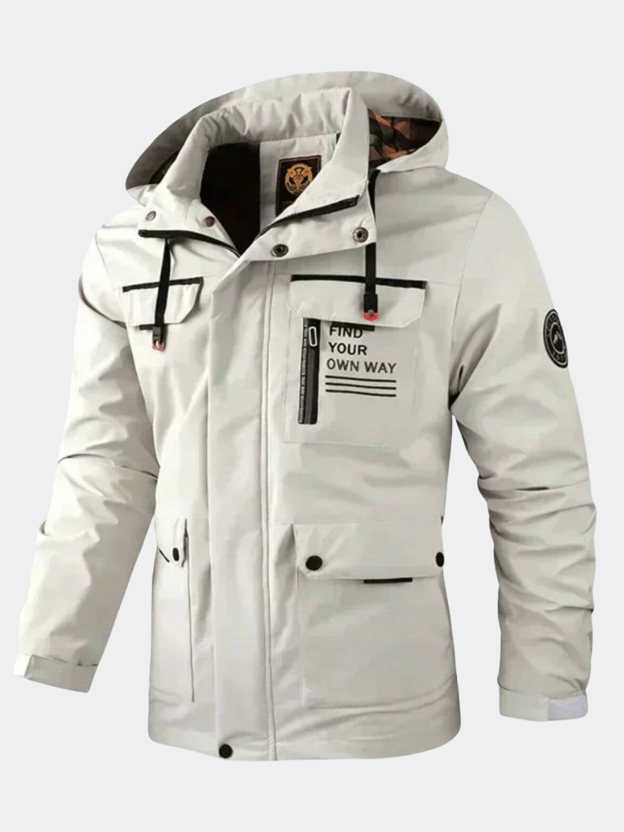 Robuste, wasserdichte Herren Outdoorjacke, winddicht, ideal für jedes Wetter & Outdoor-Aktivitäten.