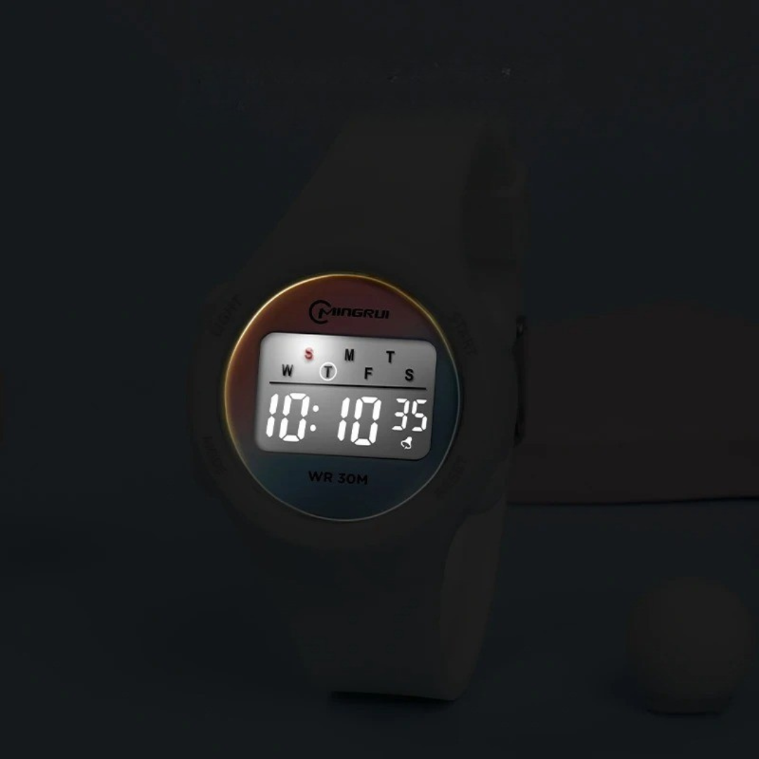 Moderne digitale Kinderuhr, wasserdicht & robust, ideal als Geschenk für aktive Kinder, lange Freude.