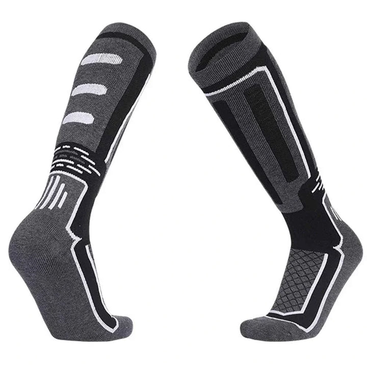 Kniehohe Herren Thermosocken für Skifahren, Snowboarden & Wandern – warm, atmungsaktiv, komfortabel.