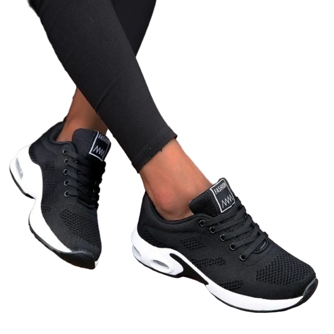 Damen Laufschuhe, leicht & atmungsaktiv für Training. Komfortable Sportschuhe mit Schnürung.