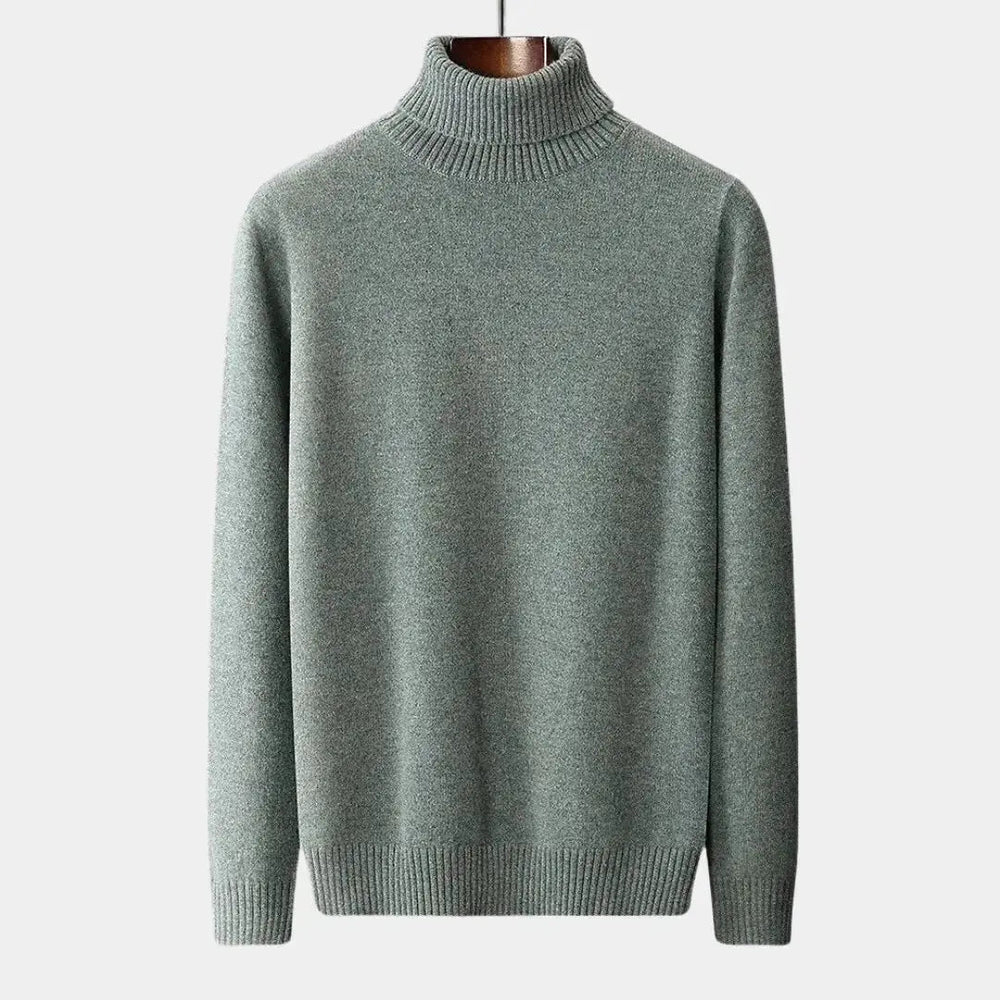 Stylischer Herren Strickpullover mit Rollkragen, bequem für Business & Freizeit.
