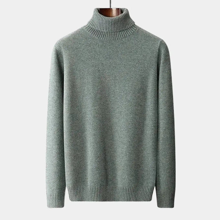 Stylischer Herren Strickpullover mit Rollkragen, bequem für Business & Freizeit.