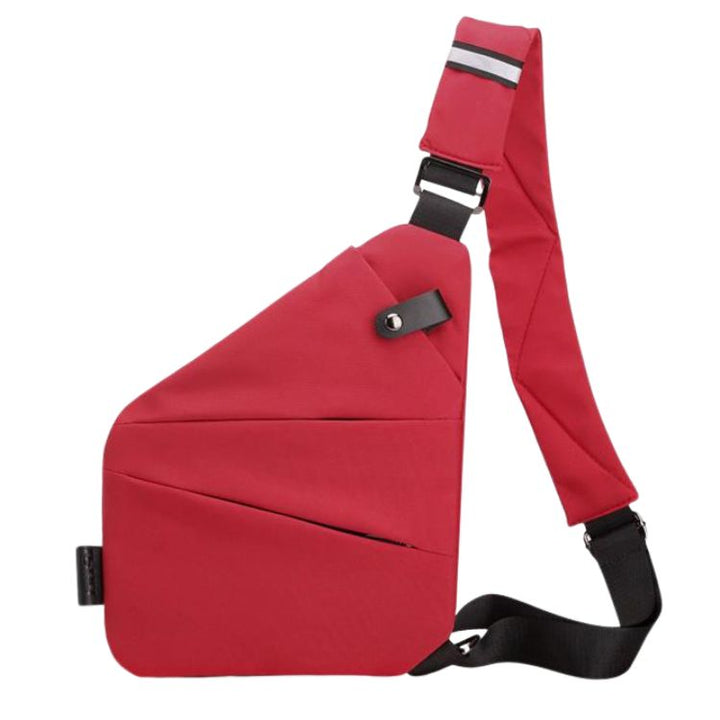 Moderne Anti-Diebstahl Crossbody Tasche, mit verstellbarem Riemen und Sicherheit.
