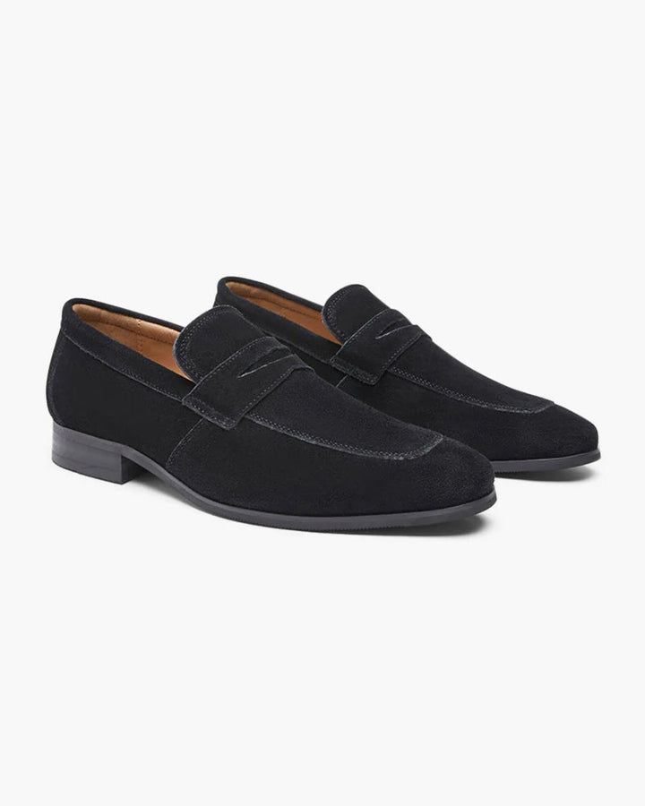 Herren Penny-Loafer mit stilvoller Steppnaht, klassische elegante Herrenschuhe für Büro und Freizeit.