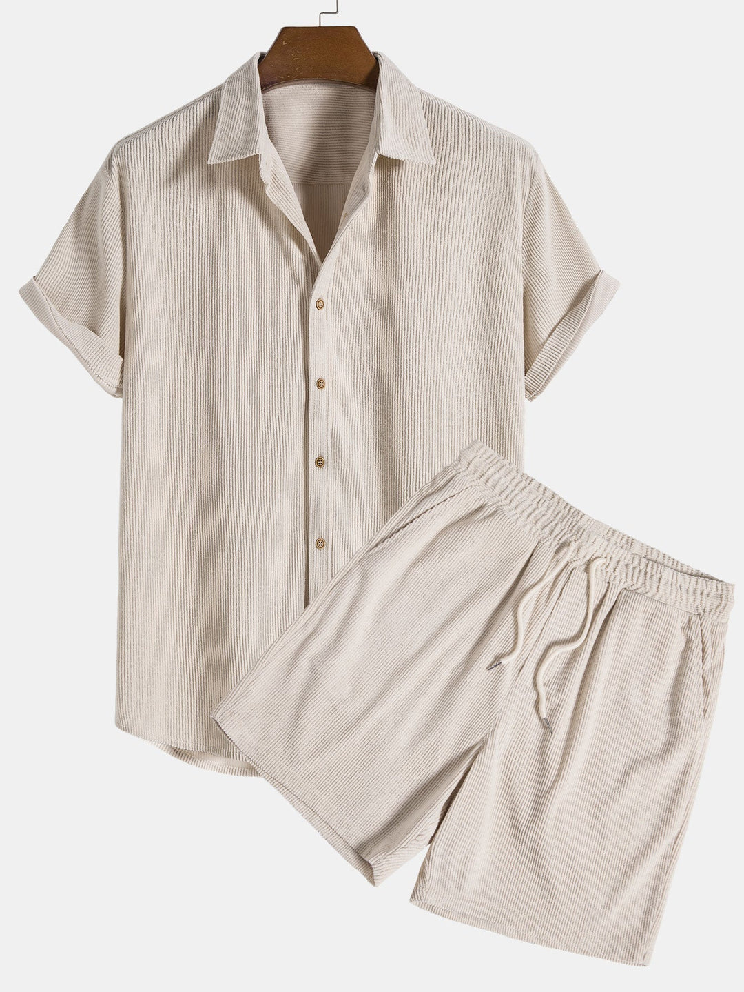 Herren-Freizeitanzug in Dunkelblau, zweiteilig, für ultimativen Komfort und stilvolle entspannte Tage, ideal als Loungewear.