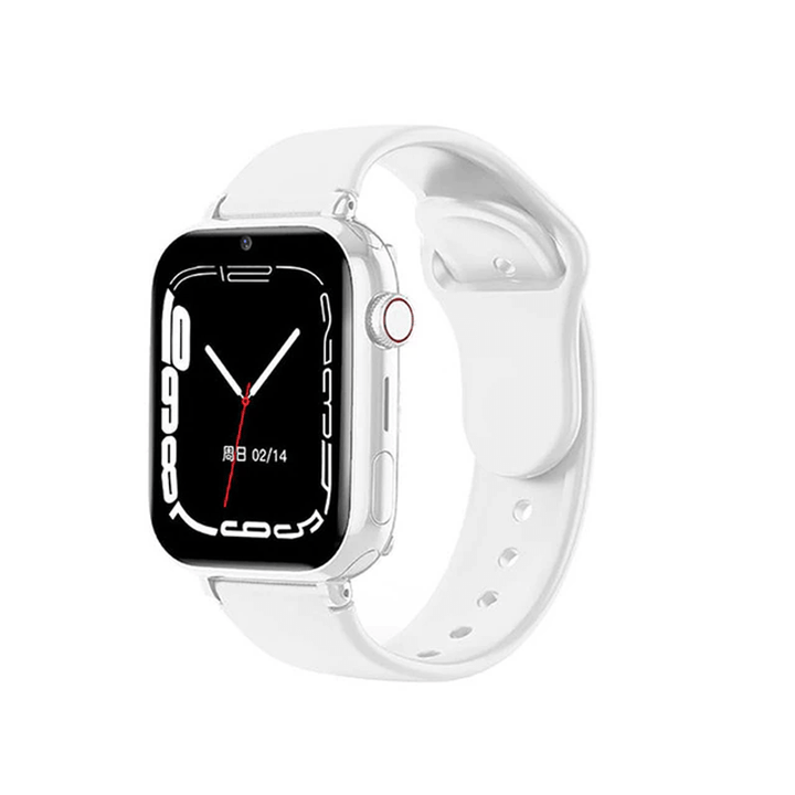 Moderne Kinder-Smartwatch mit intuitiver Touchscreen-Bedienung, 4G-Videotelefonie und GPS-Ortungsfunktion.