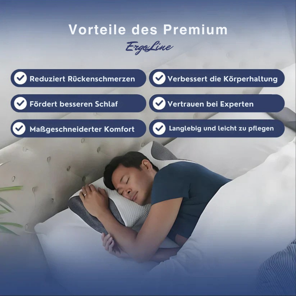 Ergonomisches Nackenkissen für optimale Nackenstütze und gesunden Schlaf.