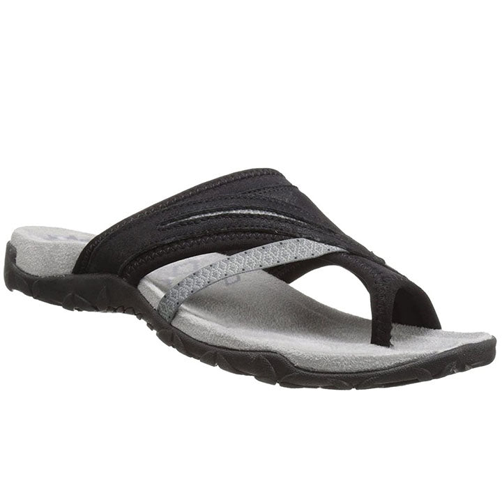 Arvia orthopädische Damen Sandalen mit dämpfendem Fussbett und rutschfester Sohle für sicheren Halt im Sommer.