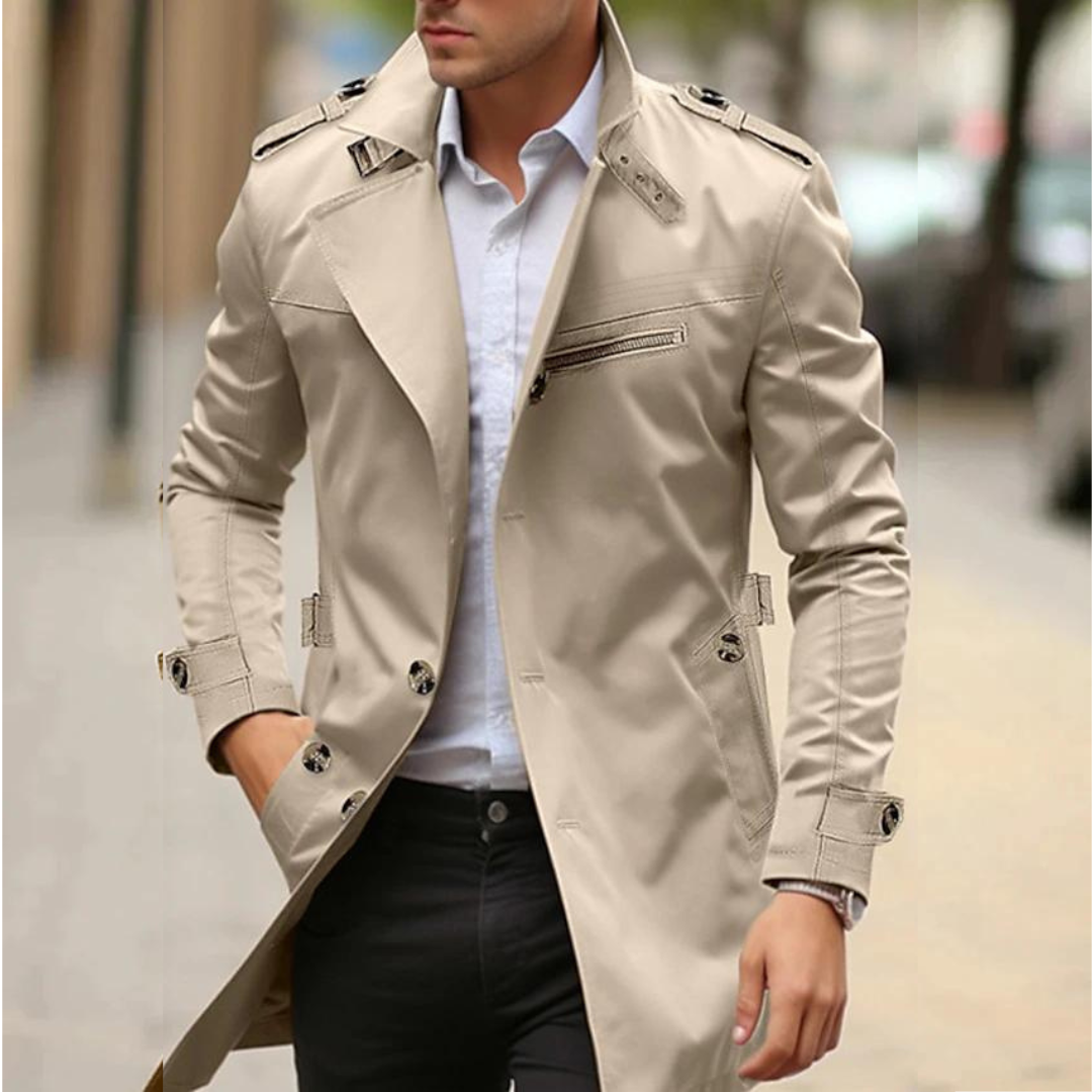 Klassische Herren-Übergangsjacke, vielseitig für Büro & Freizeit. Stilvolle Business- & Alltagsjacke.