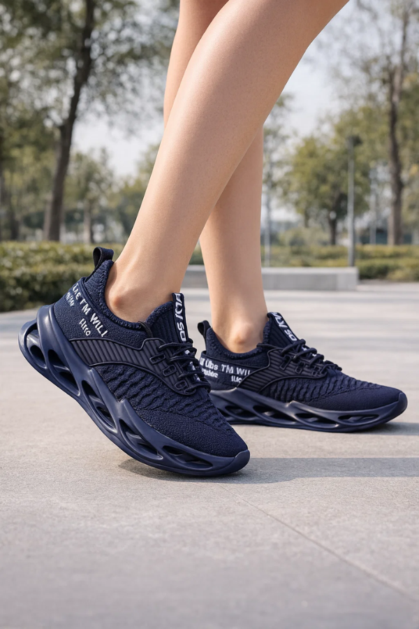 Damen Sneaker, atmungsaktiv & bequem für Alltag und Freizeit. Rutschfeste Sohle für sicheren Halt.