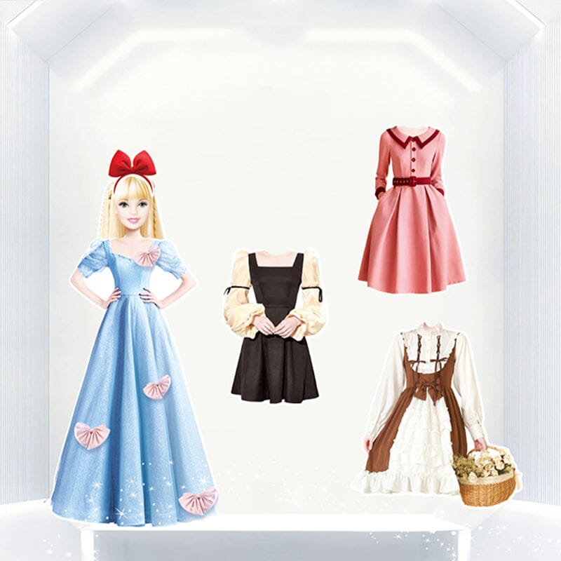 Pädagogisches Magnetspielzeug Anziehpuppen-Set, viele Outfits, Lernspielzeug für die Entwicklung von Kindern.