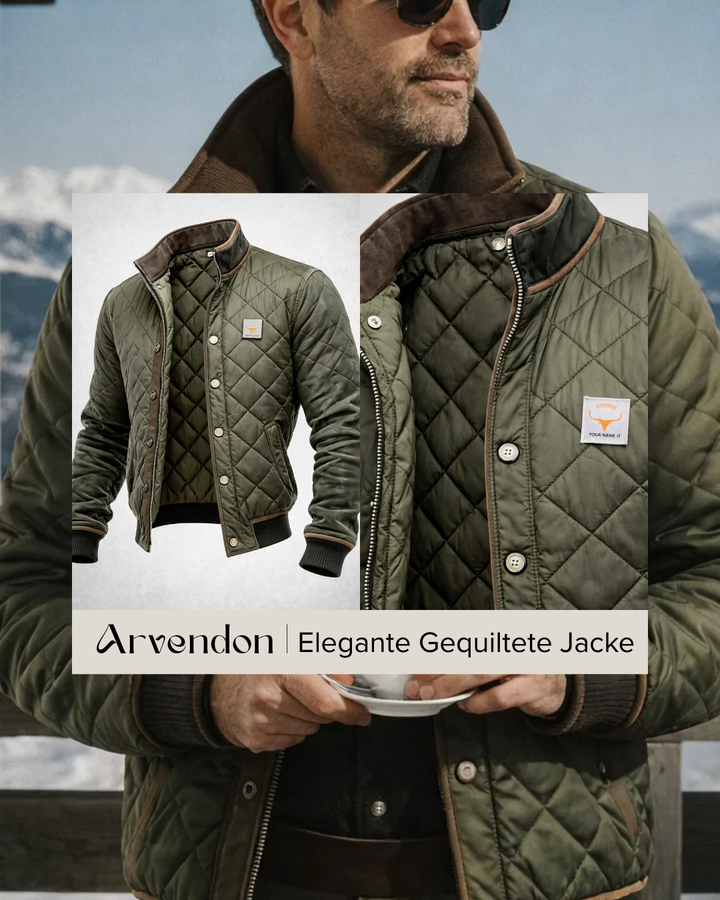Stilvolle grüne Herren-Steppjacke, perfekte Freizeitjacke und elegante Oberbekleidung für Herrenmode.