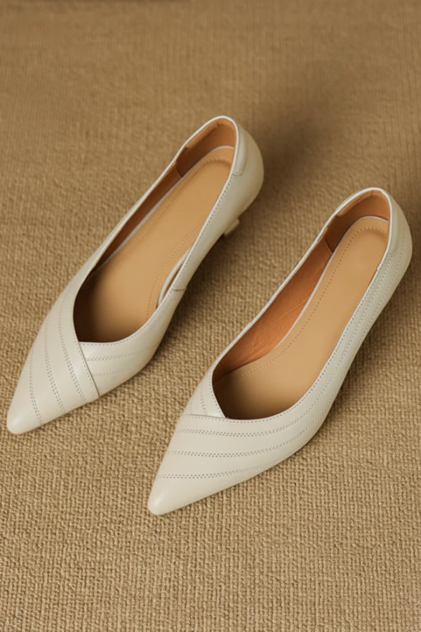 Eleganter Damen Pumps mit spitzem Absatz; vielseitiger Slip-On Schuh für Business & Abend.