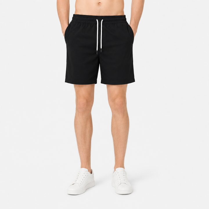 Atmungsaktive Herren Sportshorts, bequemer entspannter Schnitt, ideal als Activewear für den Sommer.