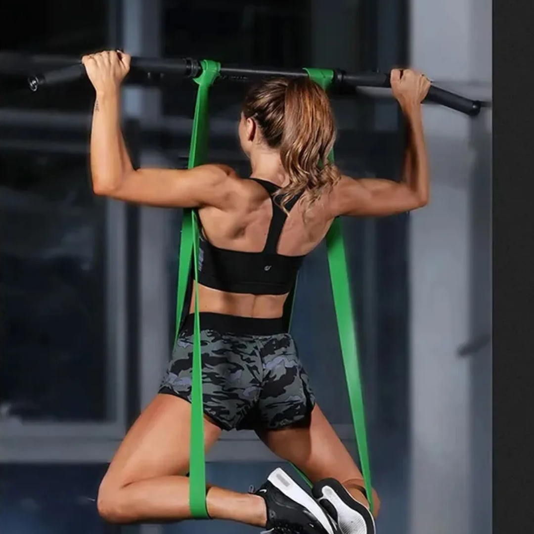 Komplettes Ganzkörper-Workout mit Flexord Fitnessbändern: Ideal für Krafttraining & Muskelaufbau.