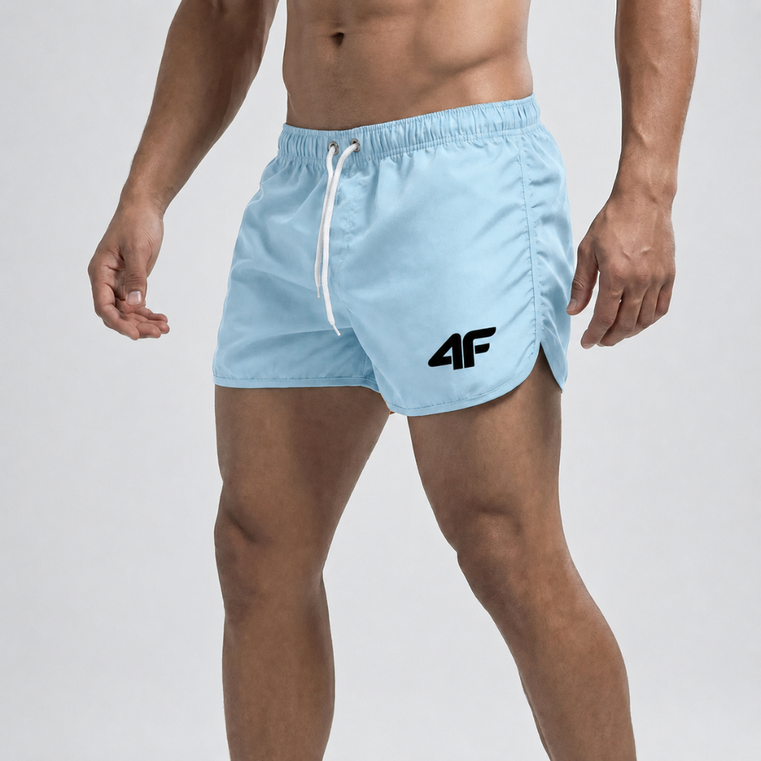 Robuste Herren Badeshorts, schnelltrocknend. Komfortable Schwimmhose für Sport, Strand & Wassersport im Sommer.