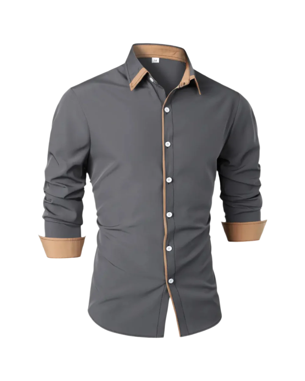 Herren Langarmhemd klassisch, modern & bequem, ideal für Freizeit & Business Casual. Atmungsaktives Button-Up-Shirt.