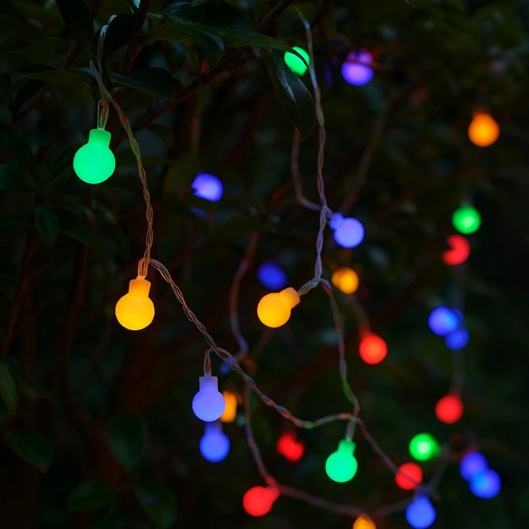 Flexible LumaOrbs LED Lichterkette mit USB- & Batteriebetrieb für vielseitige Deko.