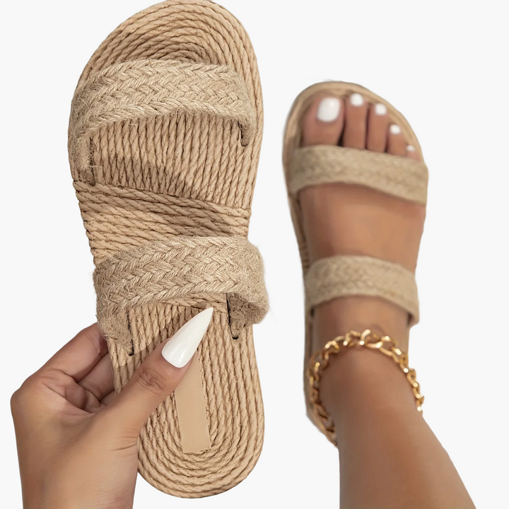 Leichte Sommer Sandalen für Damen, Slip-on Stil, ideal für warme Tage.