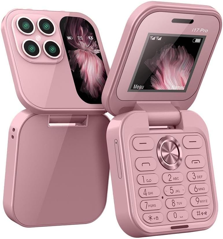 Geöffnetes FlipLite Klapptelefon mit großen Tasten und klarem Display für einfache Bedienung.