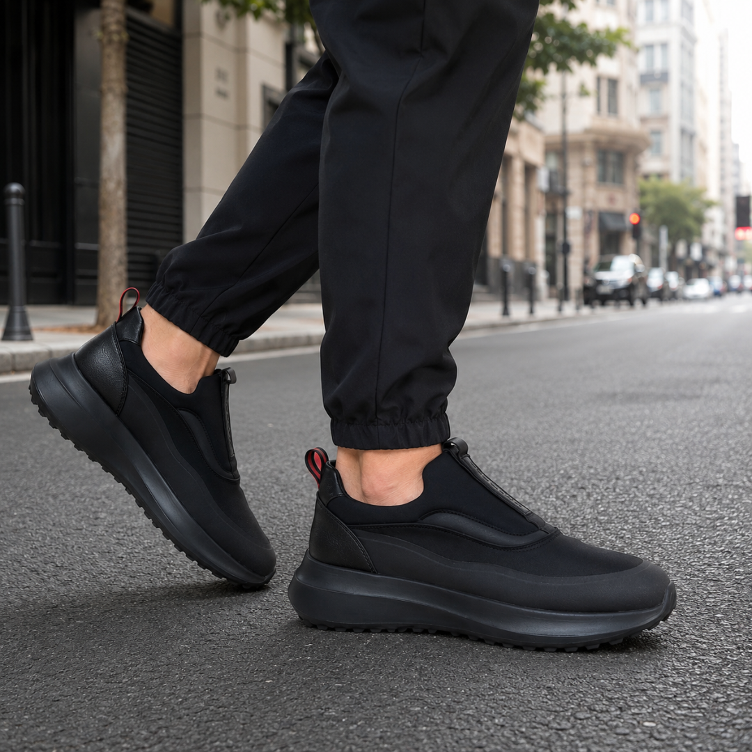 Herren Slip-On Sneaker in bequemer Weite Passform für hohen Tragekomfort im Alltag. Ideal als Freizeitschuh.