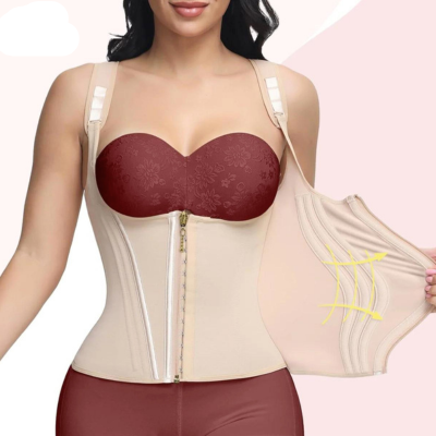 Damen Bodyshaper, nahtlos & figurformend, für Bauch & Taille, in elegantem Schwarz.