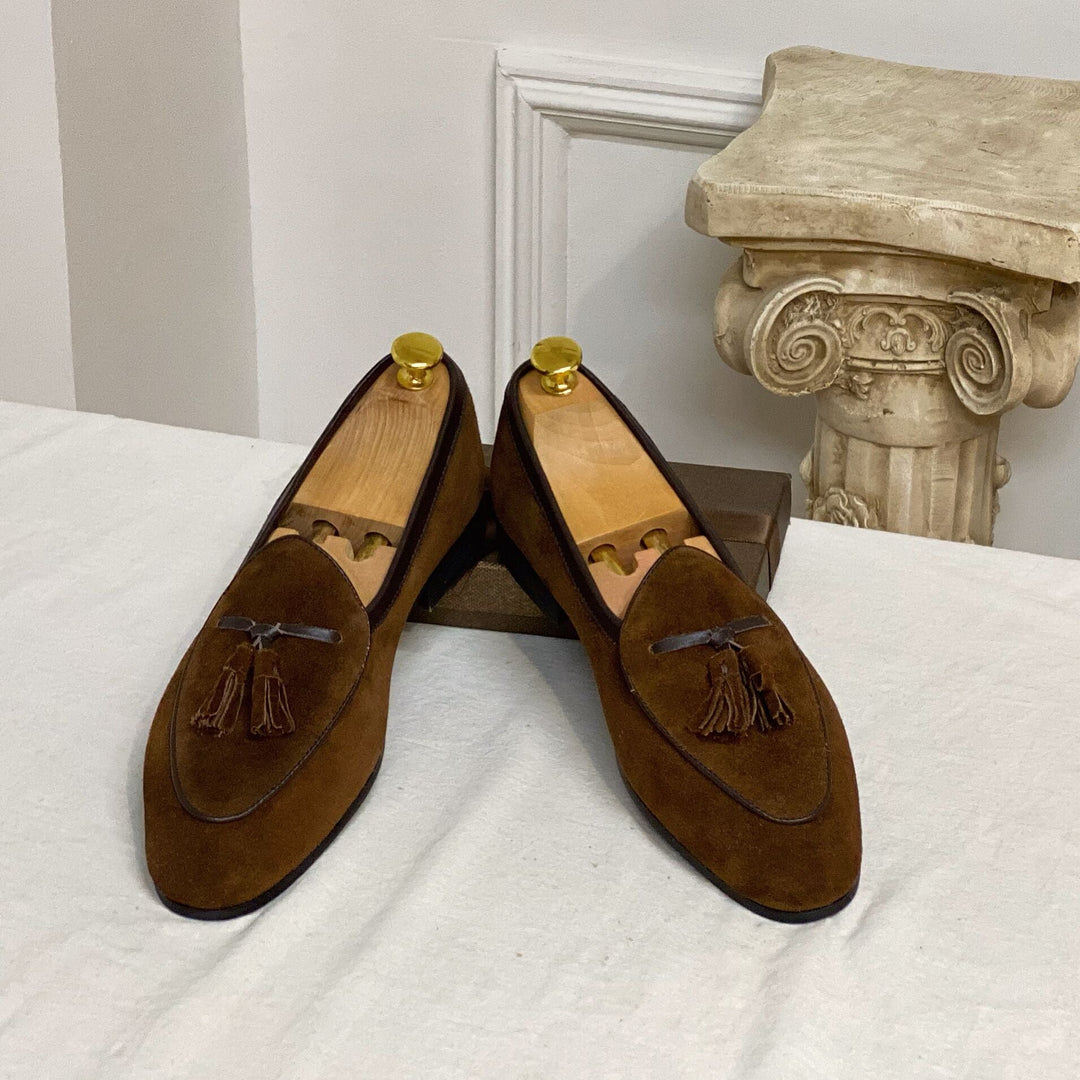 Komfortable Herren Loafer als Slip-On Modell mit Quasten, zeitlos elegant.