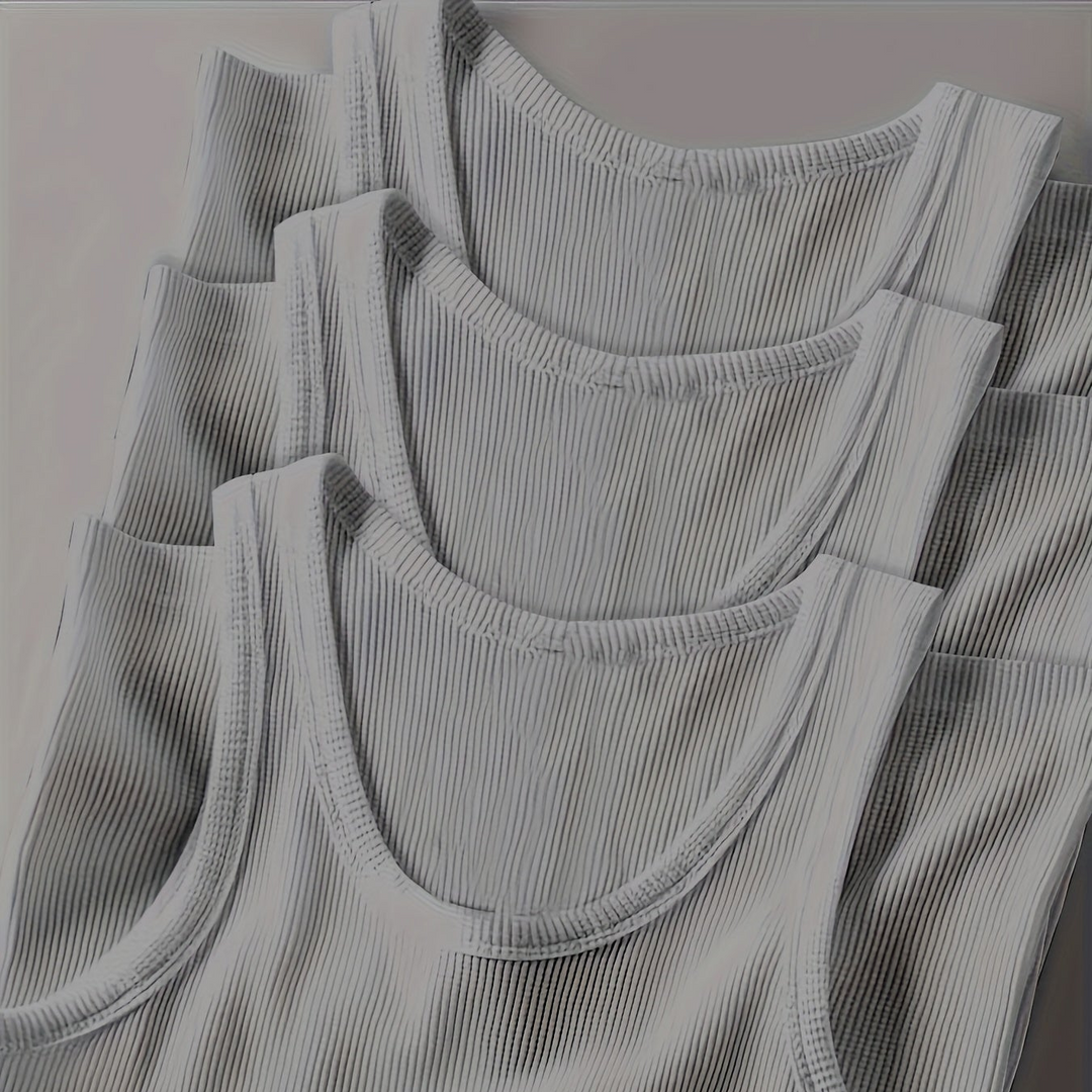 Vielseitiges Herren Activewear Set, kombinierbar für Workout & Casual-Style. Modernes Sport-Tanktop.