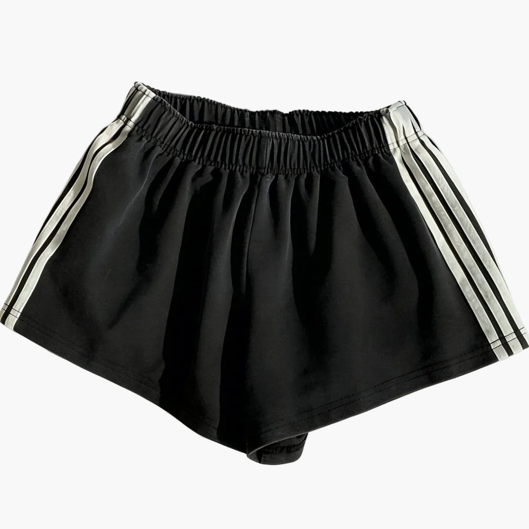 Sommershorts Damen, gestreift. Luftige Freizeitshorts mit elastischem Bund, ideal für heiße Tage.