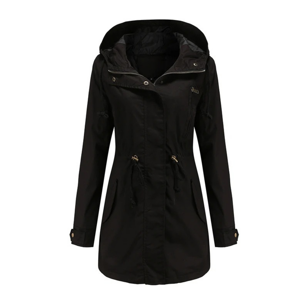 Atmungsaktive & wasserabweisende Damen Sommerjacke Amira, leicht & lang. Optimaler Tragekomfort für unterwegs.