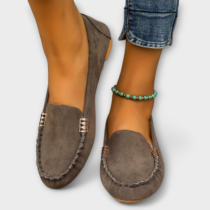 Pinker Damen Loafer, stilvoller flacher Damenschuh, ideal für den Alltag.
