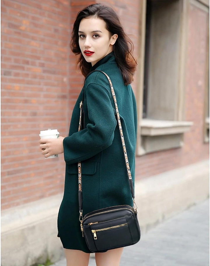 Modische Damen Leder Schultertasche; elegantes Accessoire für jeden stilvollen Auftritt.