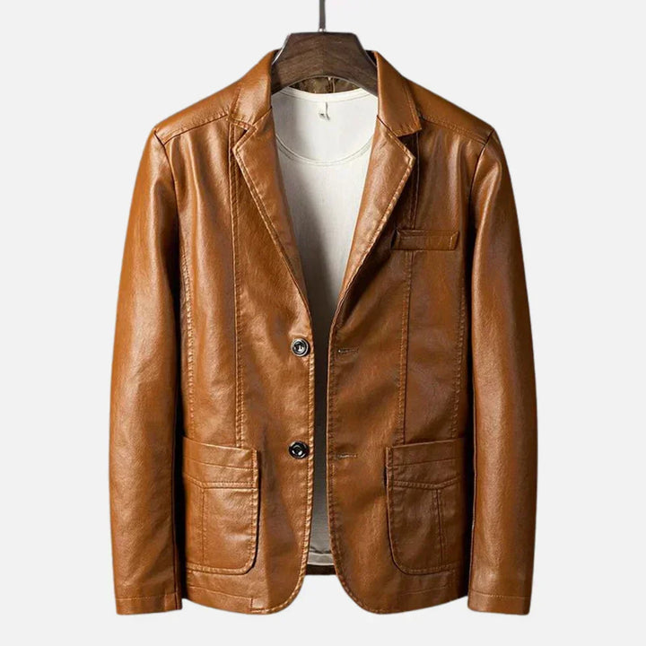 Bordeauxfarbene Vintage Herrenjacke: Casual Chic für Freizeit und besondere Anlässe. Zeitlose Übergangsjacke.