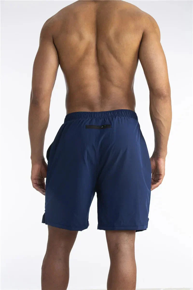 Robuste Herren 2-in-1 Workout-Shorts, atmungsaktiv, mit festem Halt für intensives Training.